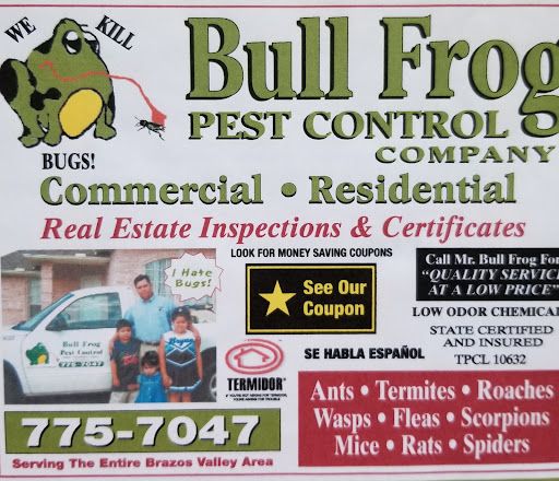 Pest Control Services by Bull Frog Pest Control in Bryan