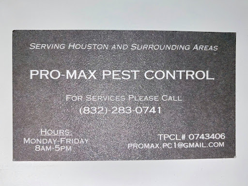 Pro-Max Pest Control, Pest Control company in Hitchcock Pest Control Services by Pro-Max Pest Control in Hitchcock, Texas